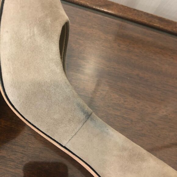 Jean - Michel Cazabat leather suede light taupe 4 inch heels, size 38.5, US 8 - Picture 7 of 11